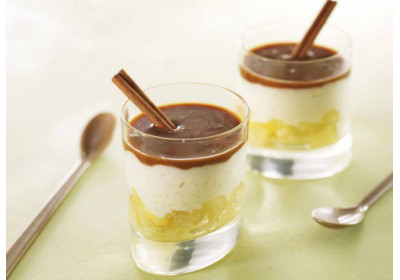 “Budino di riso con mele e caramello” dello chef Olivier Bellin