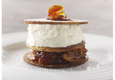 Sei tentato da questo "Millefoglie di mele, caramello al burro salato"?