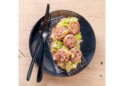 Toast alla griglia con andouillette