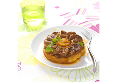 Rosetta di salsiccia e mele caramellate
