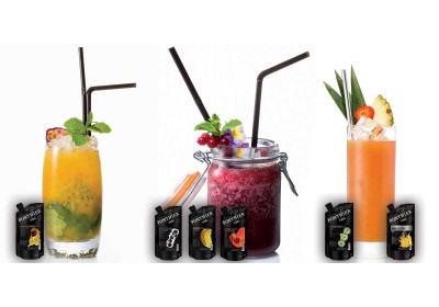 Crea ottimi succhi di frutta con la purea di frutta PONTHIER e l'acqua minerale!