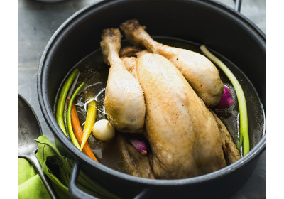 Plats historiques : La poule au pot.