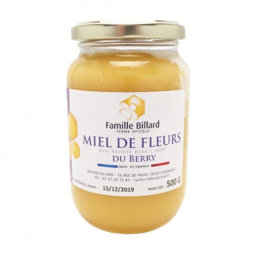 Mel de flor de baga de Indre - 500g RUCHER BILLARD