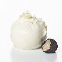 Burrata con verão trufa "Tuber Aestivum Vitt." 0,15% 2x125g DEL GAUDIO GOURMET