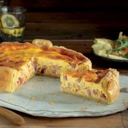 Quiche Lorraine pura masa de mantequilla