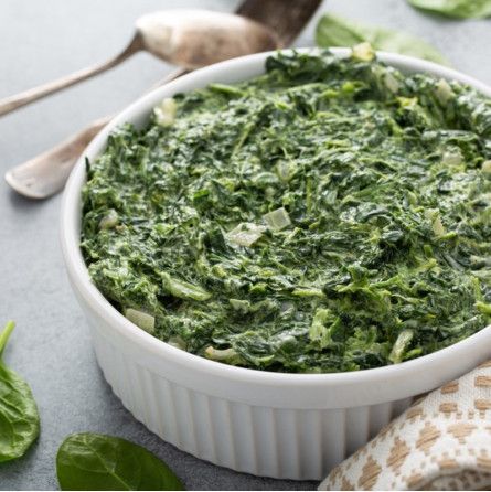 Spinach leaves with cream - Verrière Traiteur