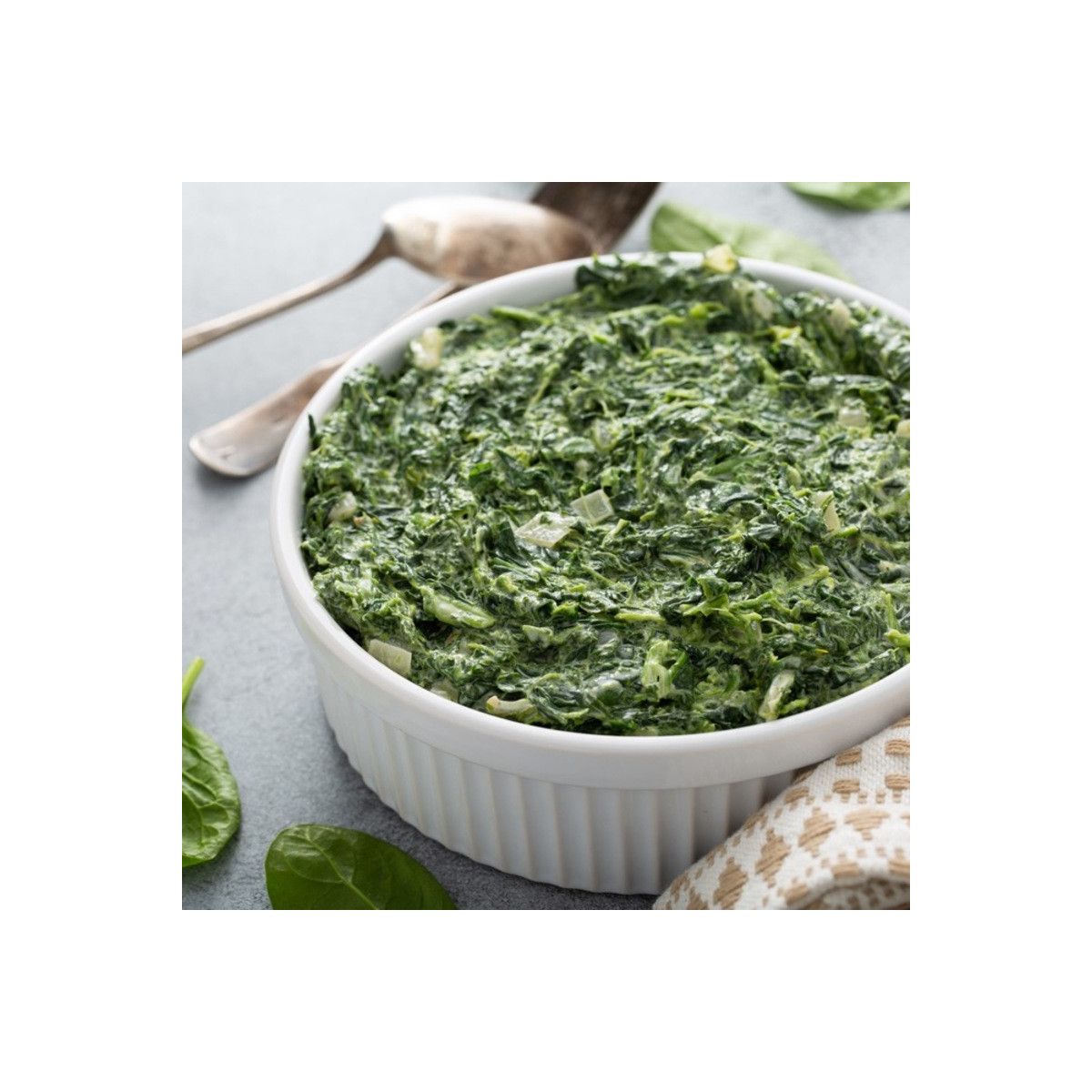 Spinach leaves with cream - 400g