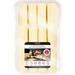 Wild pike quenelle 25% fresh artisanal pure butter 12x80g