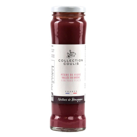 Coulis di pesca alla vite dei Monts du Lyonnais - 210g NECTARS DE BOURGOGNE - 1