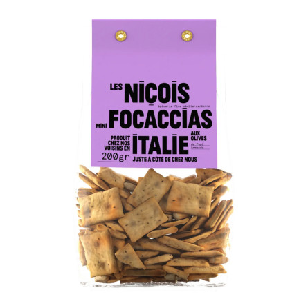 Mini Focaccia with olives of Papi Armando - 200g - LES NIÇOIS