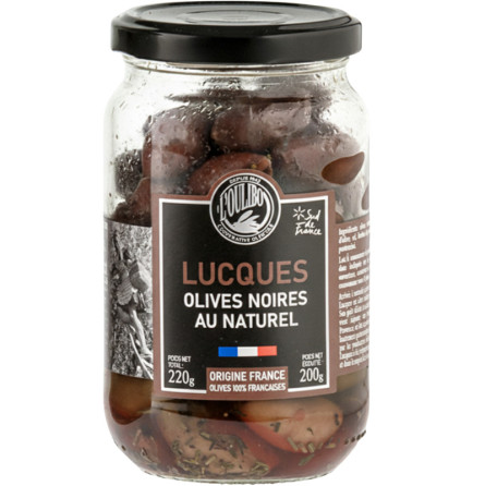 Aceitunas negras Lucques del Languedoc - 200g LES DÉLICES DU LUBERON - 1