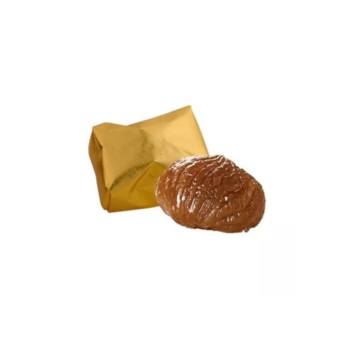 Castanhas cristalizadas inteiras embrulhadas em Ouro x12 - 270g