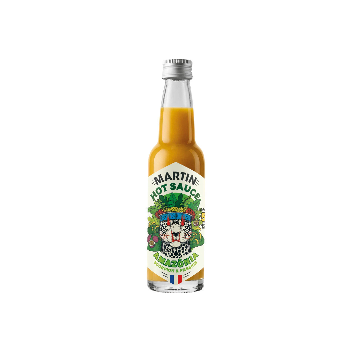 Hot sauce Amazônia piment Scorpion équatorien fruit de la passion force 5/12 100g