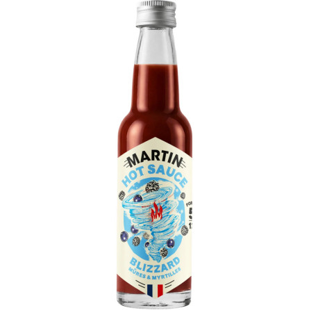 Hot sauce Blizzard piment Habanero mûres myrtilles force 5/12 100g MAISON MARTIN - 1