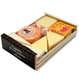 Tray of 5 cheeses (cow, goat) and butter - 985g