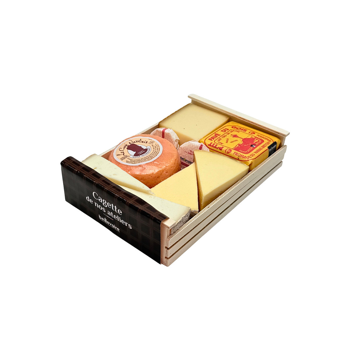 Plateau de 5 fromages (vache, chèvre) et beurre - 985g