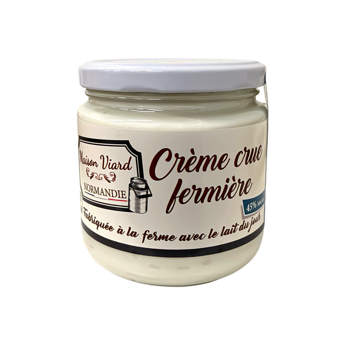 Crème crue fermière 45%MG - 40cl
