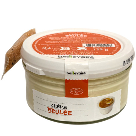 Crème brûlée et son sachet de cassonade - 125g BEILLEVAIRE - 1