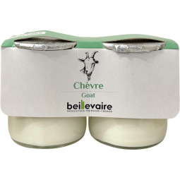 Yaourt au lait de chèvre nature 2x125g BEILLEVAIRE - 1