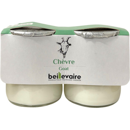 Yaourt au lait de chèvre nature 2x125g BEILLEVAIRE - 1