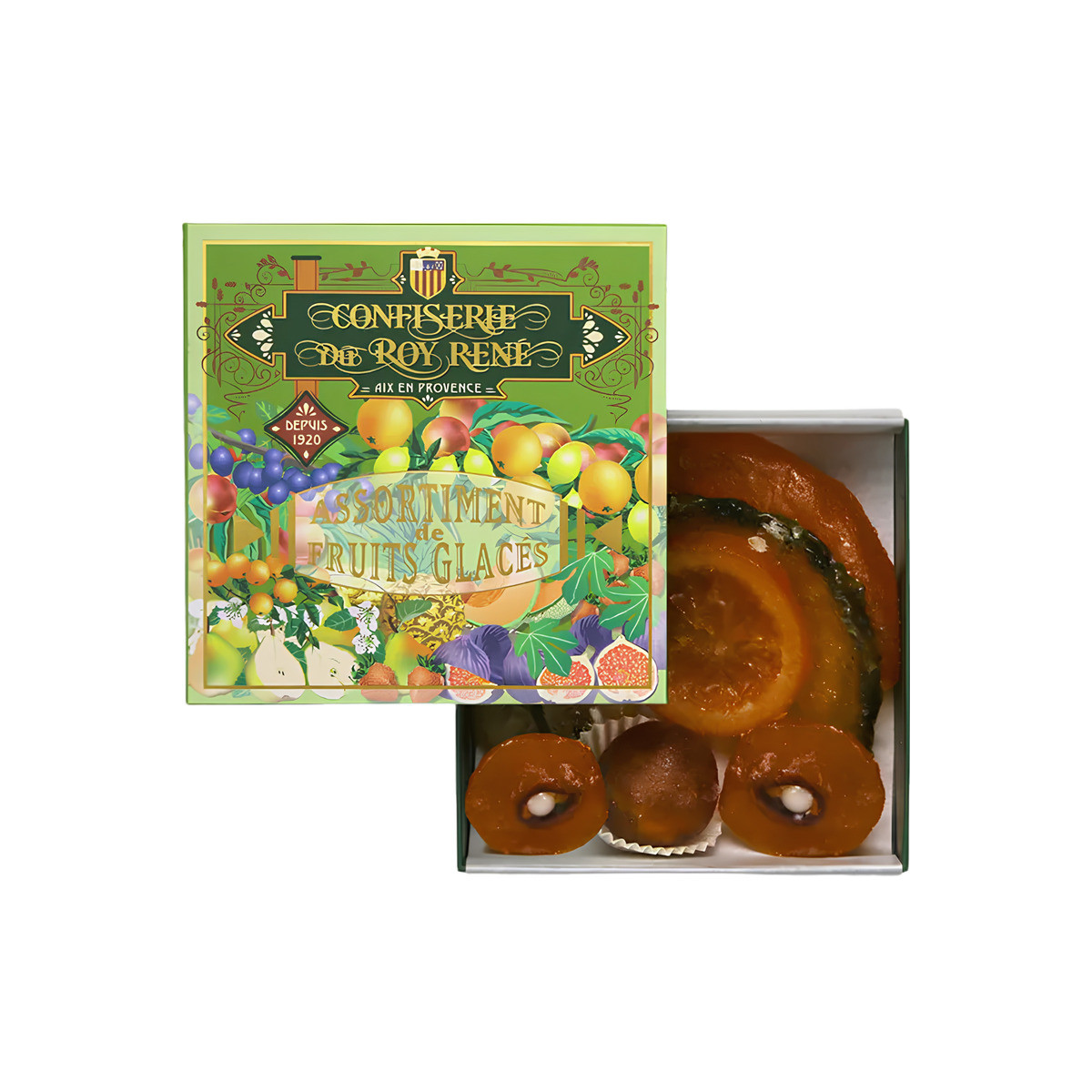 Assortiment de fruits confits glacés - 360g