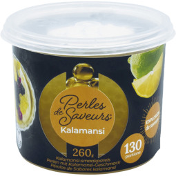 Perles de saveurs fraîches au jus de kalamansi pot 260g ALGAÉ GASTRONOMIE - 1