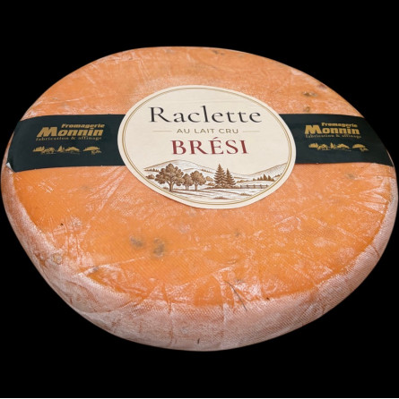 Raclette con leche cruda en Brèsi | Rotura de la carne de res secada y ahumado con toque ± 750 g de queso menta - 2