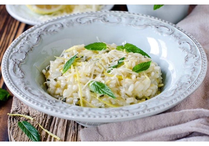 In menù stasera, risotto al limone!